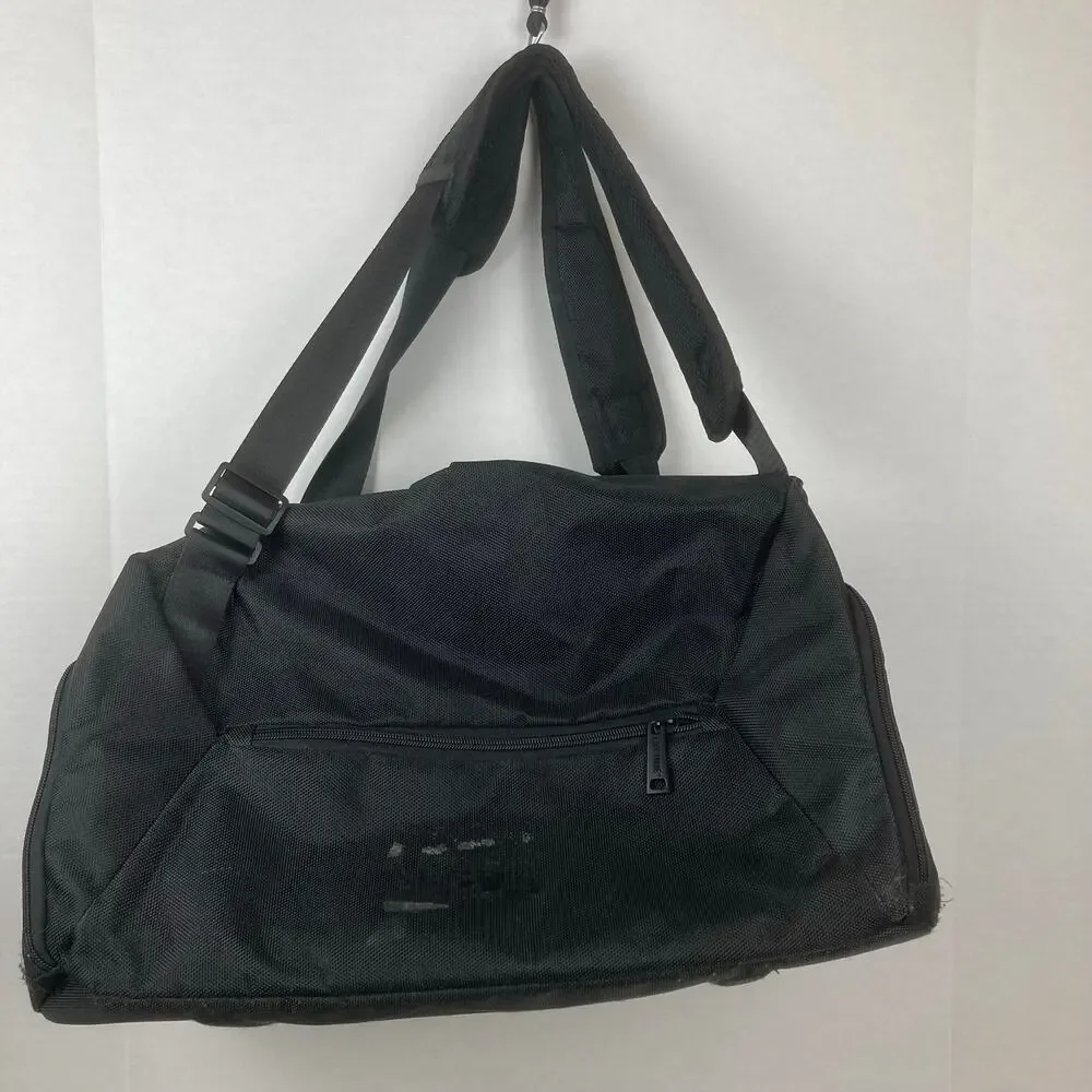 Lifetime Fitness Healthy Way Gym Duffle Bag Black Nylon Workout Training 18''